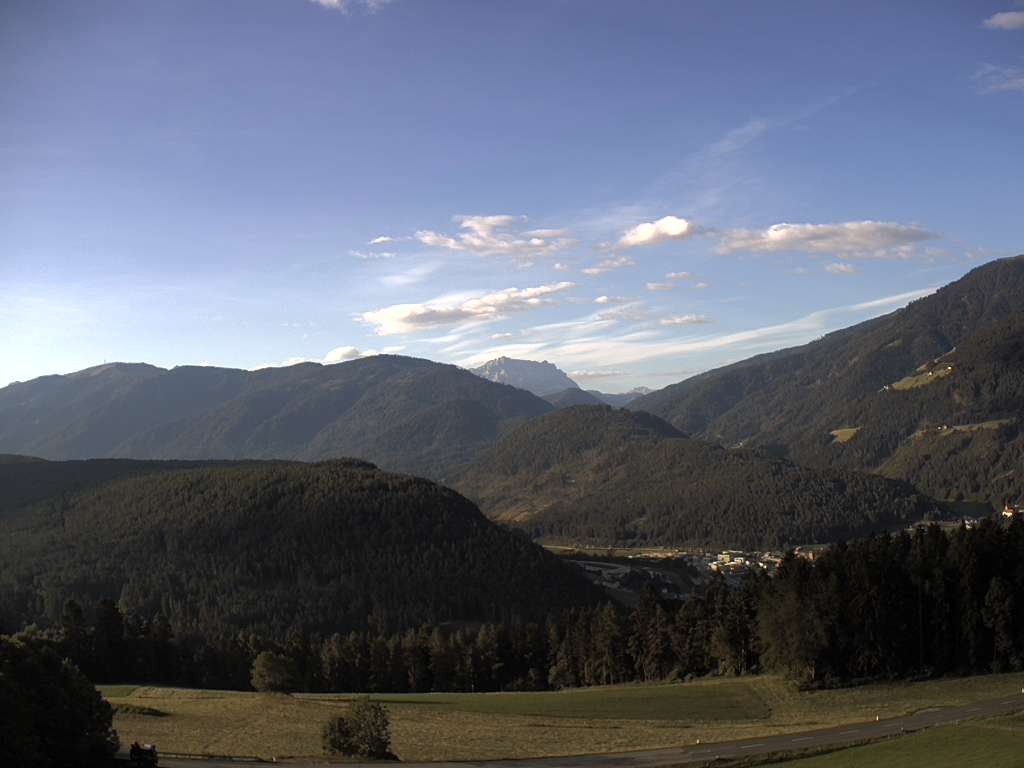 Archived image Webcam Outlook from Hofern towards Chienes, South Tyrol