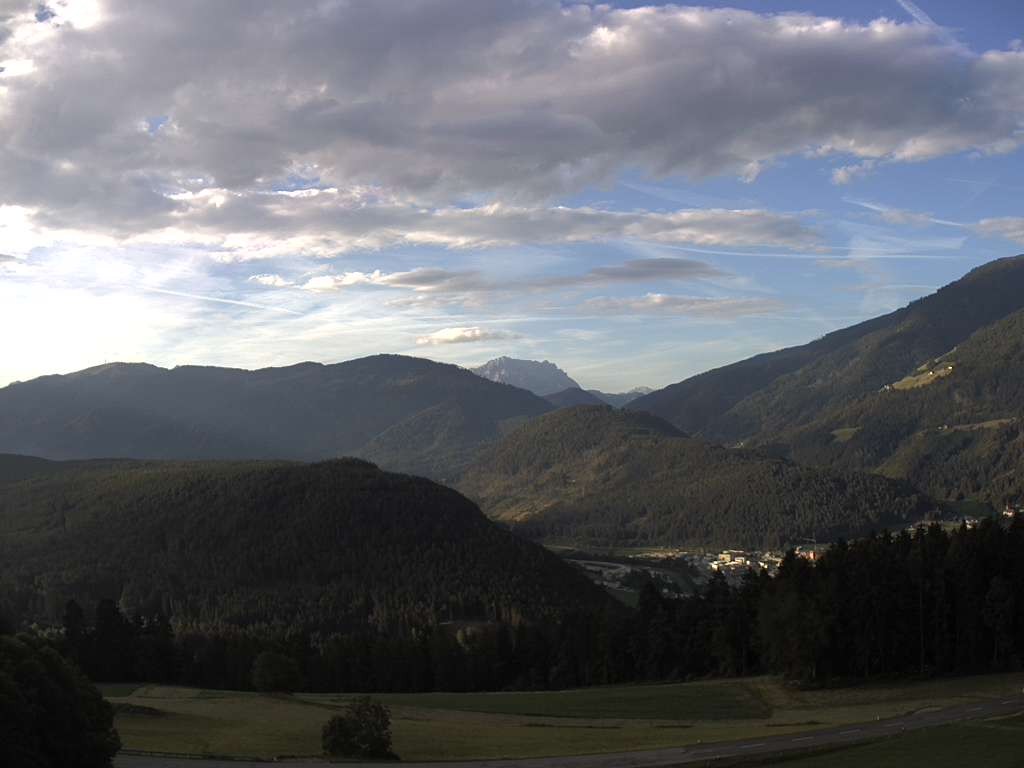 Archiv Foto Webcam Sicht vom Dorf Hofern auf Kiens im Pustertal