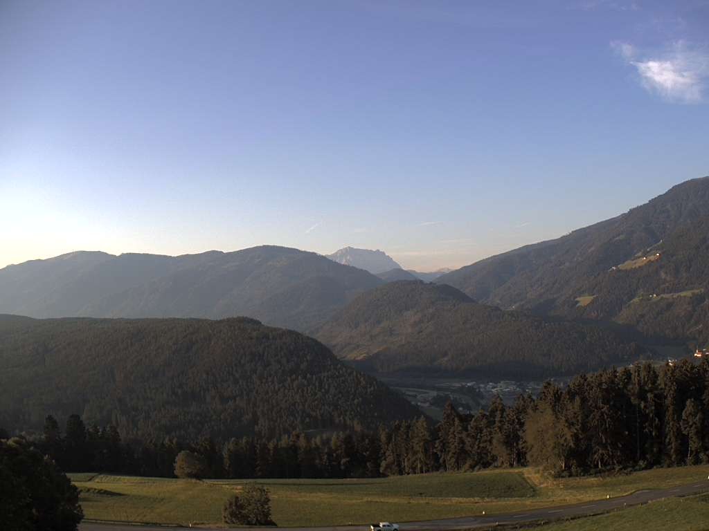 Archived image Webcam Outlook from Hofern towards Chienes, South Tyrol