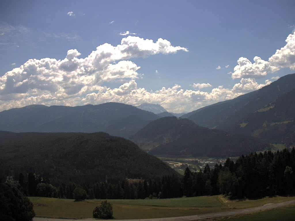 Archiv Foto Webcam Sicht vom Dorf Hofern auf Kiens im Pustertal