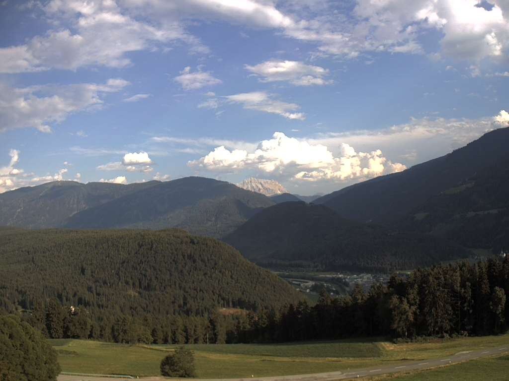 Archiv Foto Webcam Sicht vom Dorf Hofern auf Kiens im Pustertal