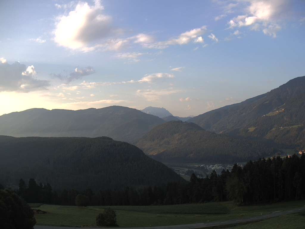 Archiv Foto Webcam Sicht vom Dorf Hofern auf Kiens im Pustertal