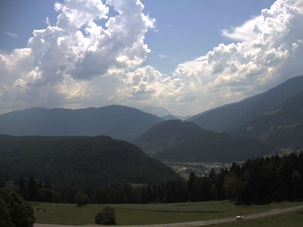 Archiv Foto Webcam Sicht vom Dorf Hofern auf Kiens im Pustertal