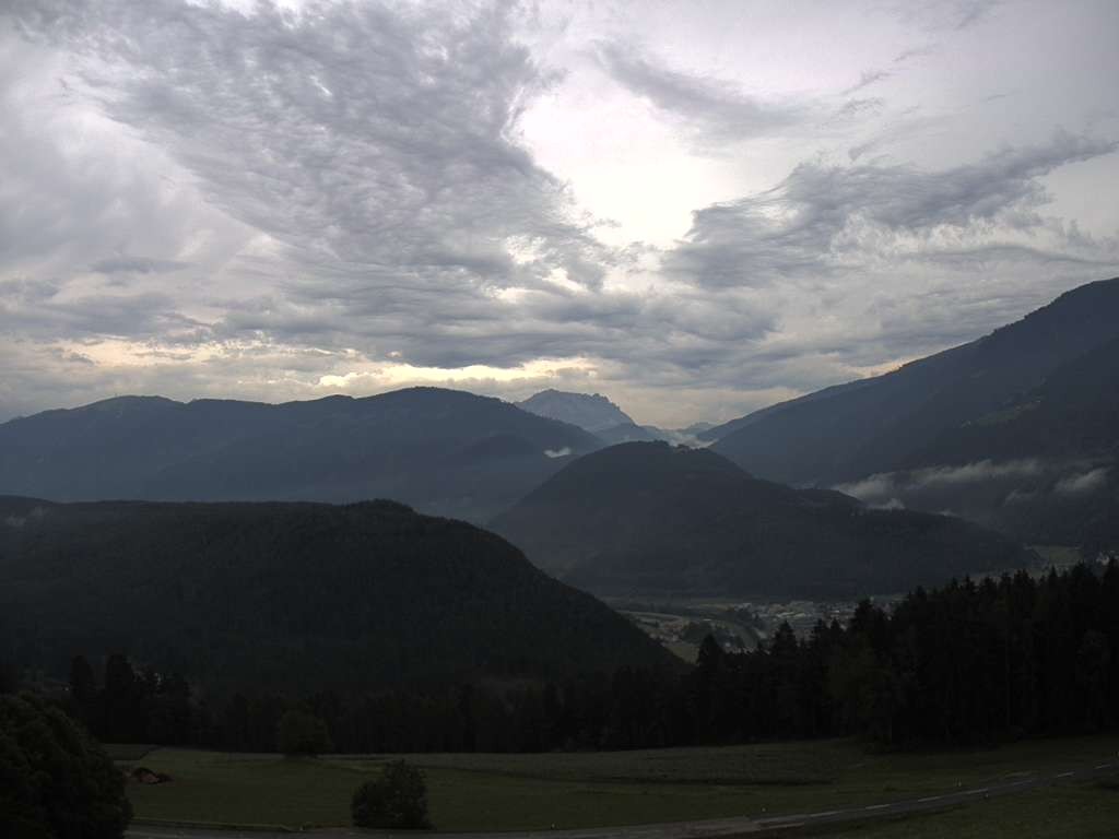 Archiv Foto Webcam Sicht vom Dorf Hofern auf Kiens im Pustertal