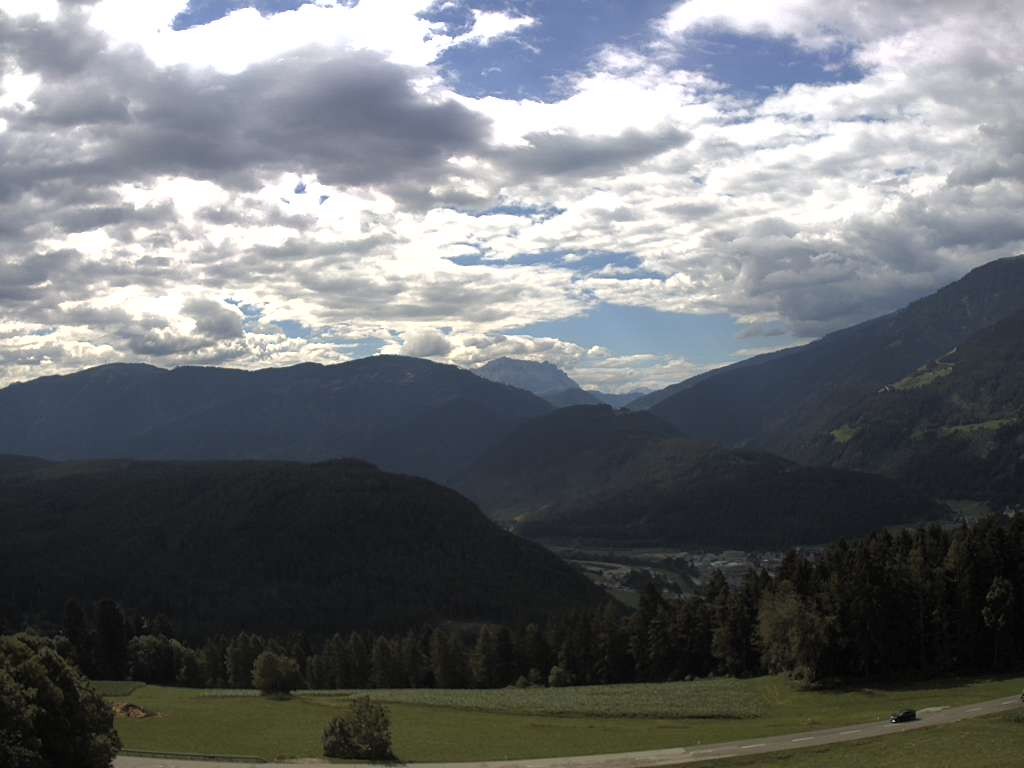 Archived image Webcam Outlook from Hofern towards Chienes, South Tyrol
