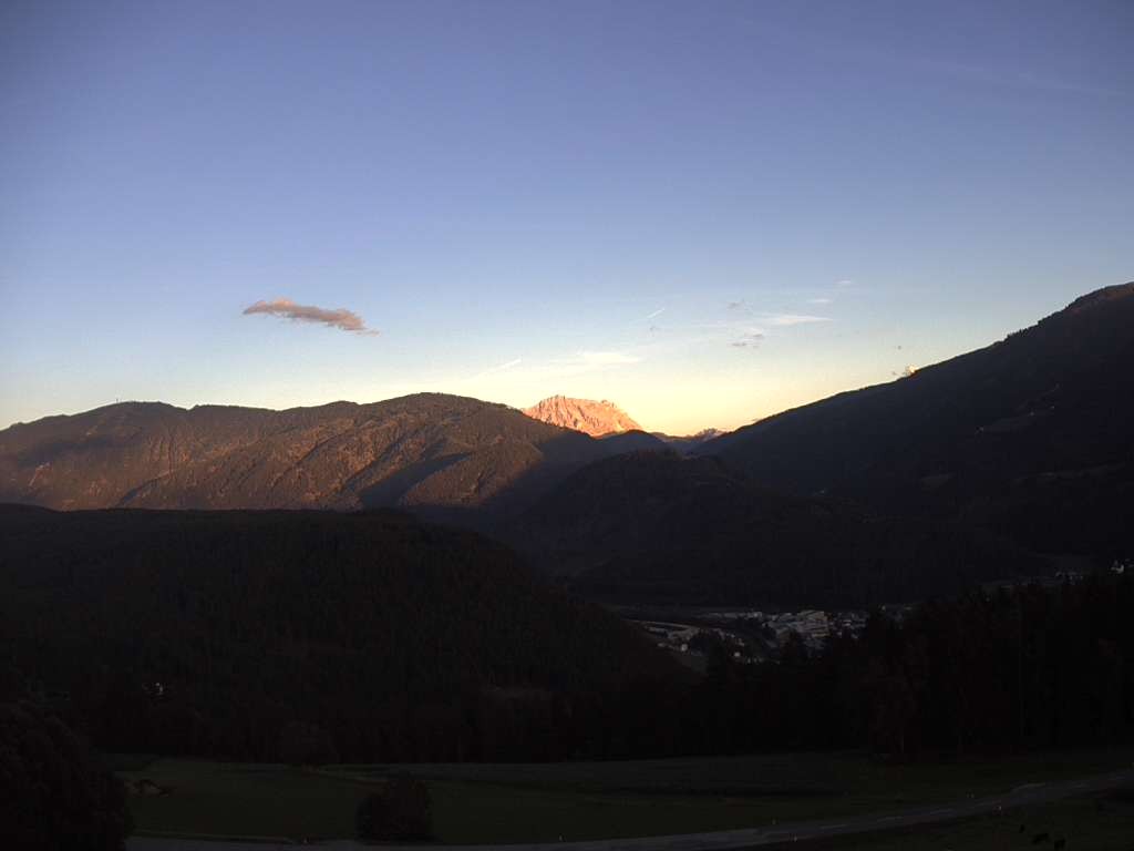 Archived image Webcam Outlook from Hofern towards Chienes, South Tyrol