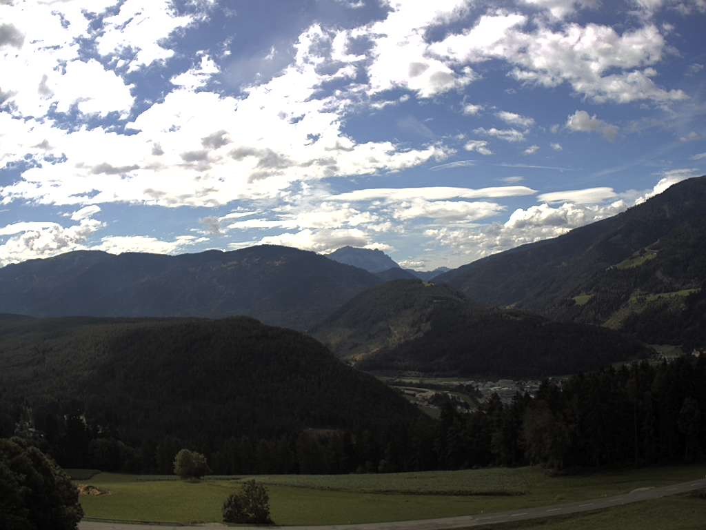 Archived image Webcam Outlook from Hofern towards Chienes, South Tyrol