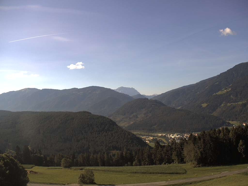 Archiv Foto Webcam Sicht vom Dorf Hofern auf Kiens im Pustertal