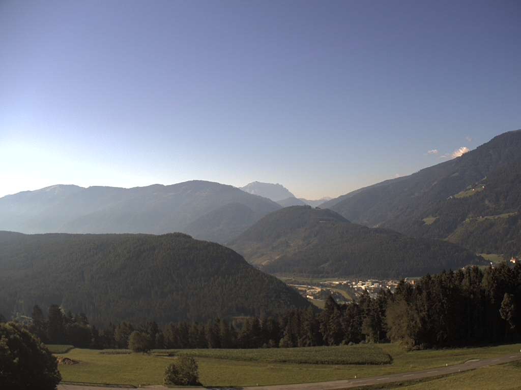 Archived image Webcam Outlook from Hofern towards Chienes, South Tyrol