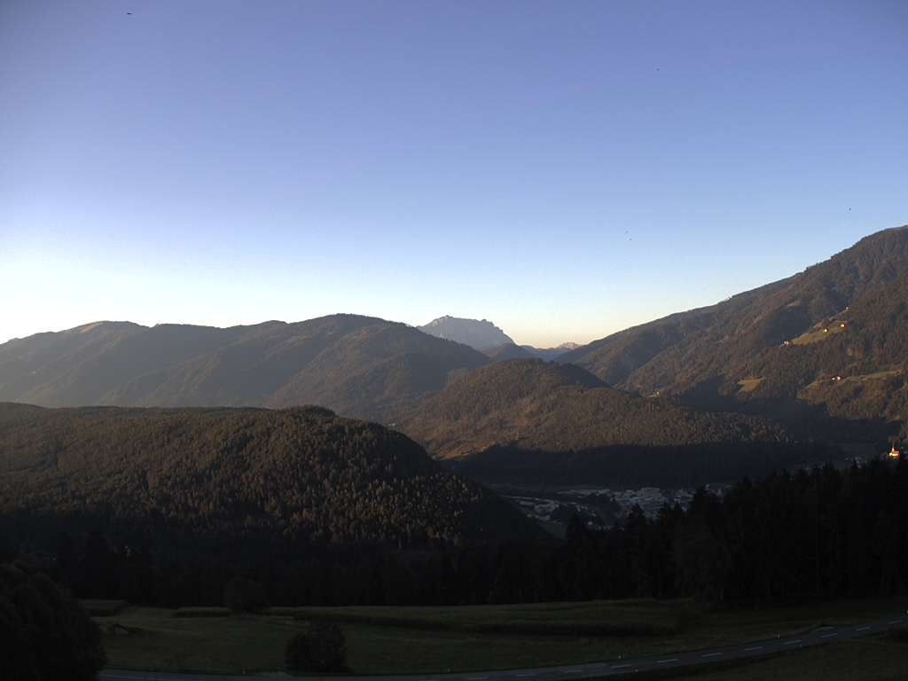 Archiv Foto Webcam Sicht vom Dorf Hofern auf Kiens im Pustertal