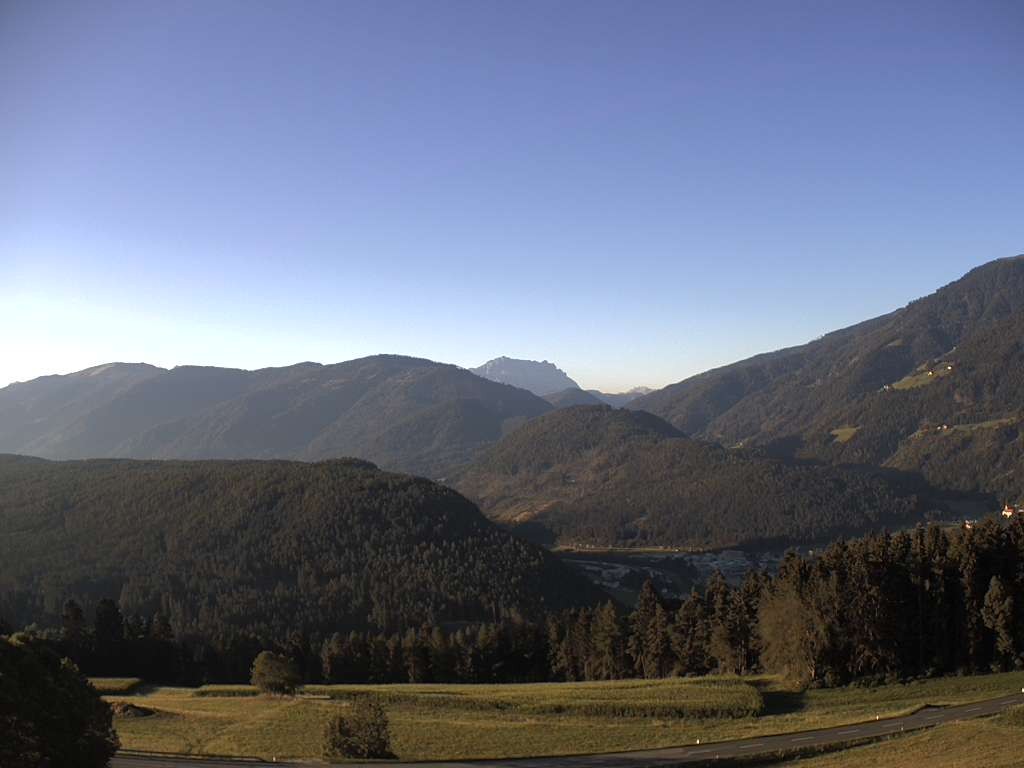 Archiv Foto Webcam Sicht vom Dorf Hofern auf Kiens im Pustertal