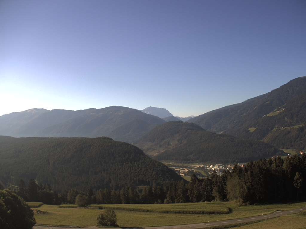 Archiv Foto Webcam Sicht vom Dorf Hofern auf Kiens im Pustertal
