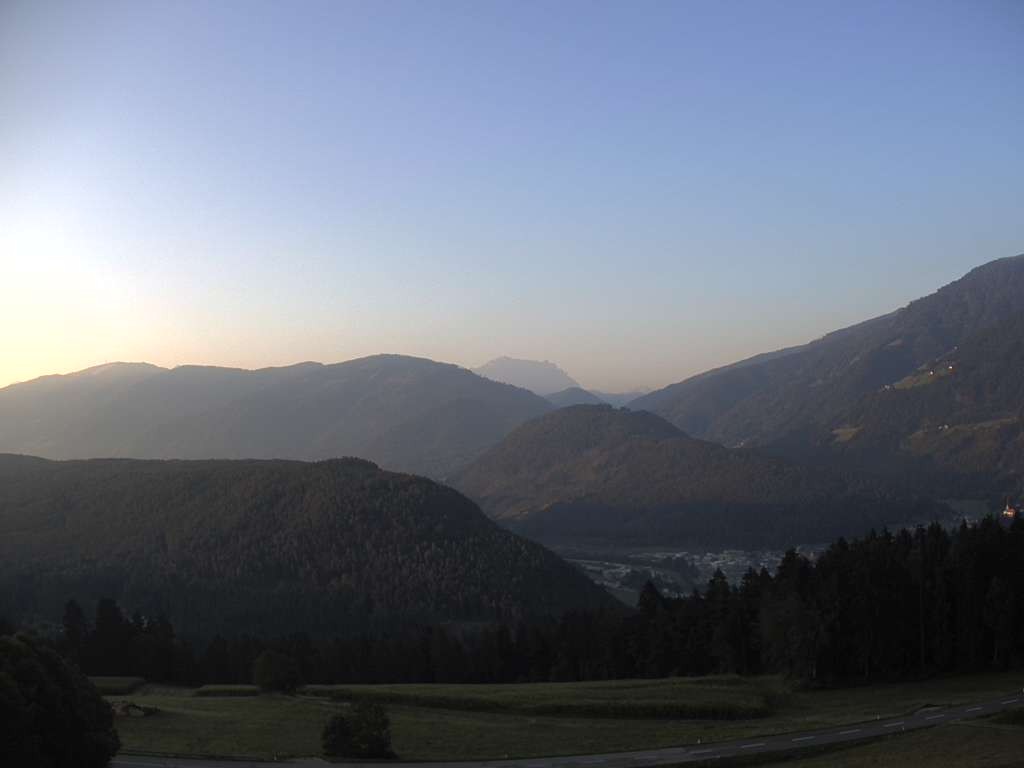 Archiv Foto Webcam Sicht vom Dorf Hofern auf Kiens im Pustertal