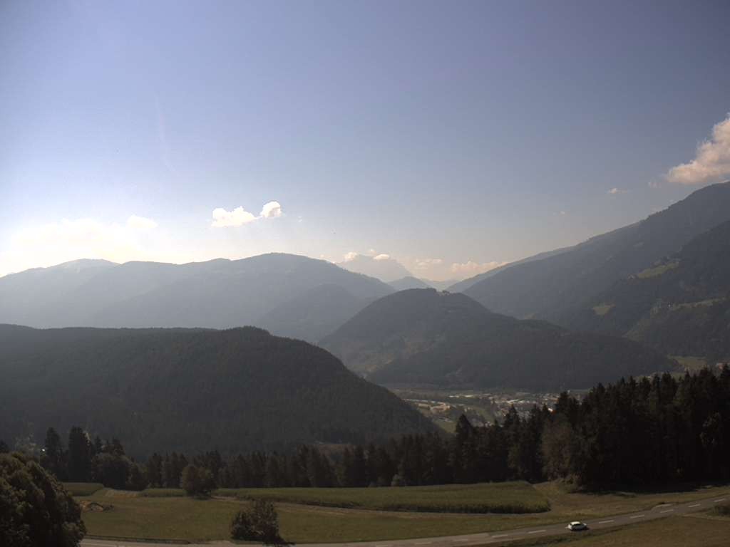 Archiv Foto Webcam Sicht vom Dorf Hofern auf Kiens im Pustertal