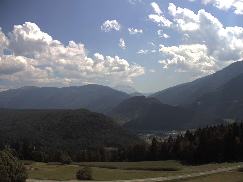 Archiv Foto Webcam Sicht vom Dorf Hofern auf Kiens im Pustertal