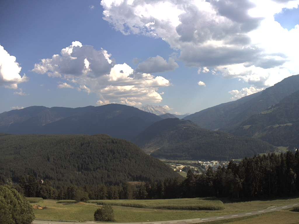 Archiv Foto Webcam Sicht vom Dorf Hofern auf Kiens im Pustertal