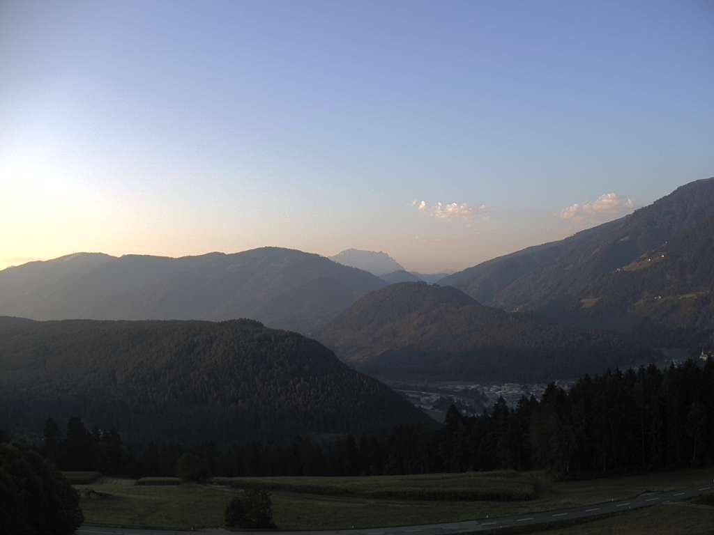 Archiv Foto Webcam Sicht vom Dorf Hofern auf Kiens im Pustertal