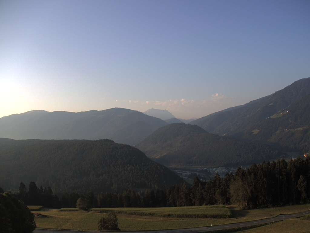 Archiv Foto Webcam Sicht vom Dorf Hofern auf Kiens im Pustertal