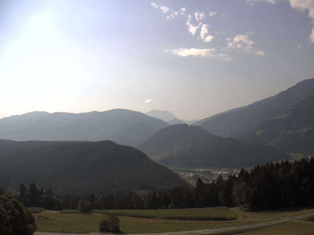 Archiv Foto Webcam Sicht vom Dorf Hofern auf Kiens im Pustertal