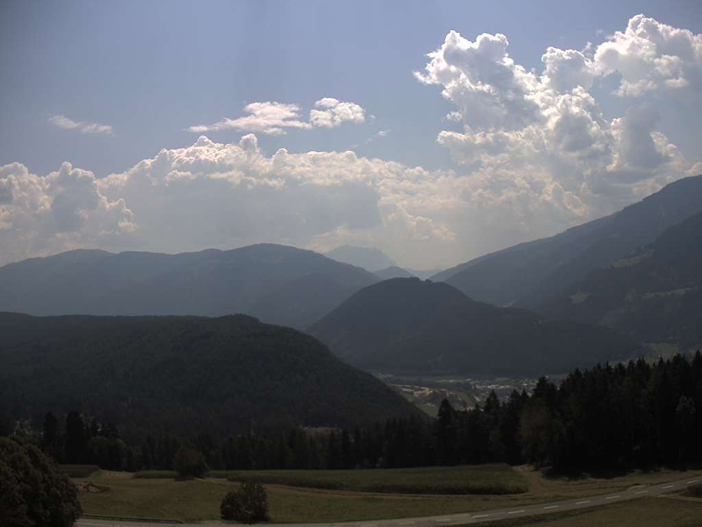 Archiv Foto Webcam Sicht vom Dorf Hofern auf Kiens im Pustertal