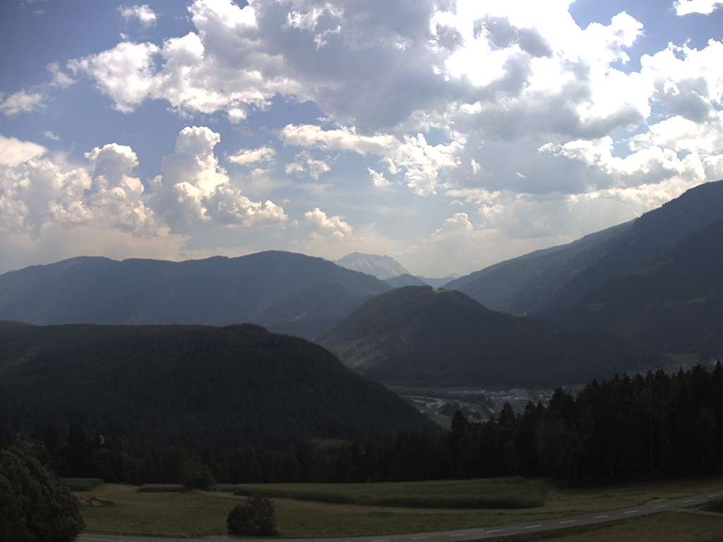 Archiv Foto Webcam Sicht vom Dorf Hofern auf Kiens im Pustertal