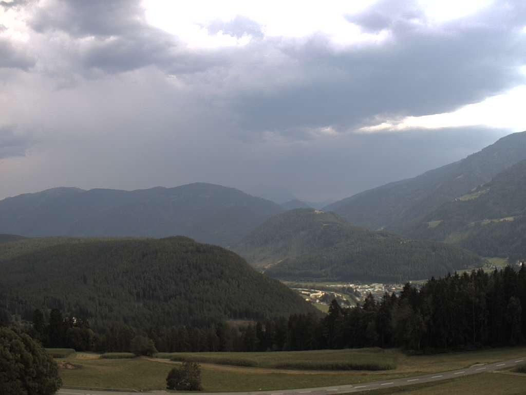 Archiv Foto Webcam Sicht vom Dorf Hofern auf Kiens im Pustertal