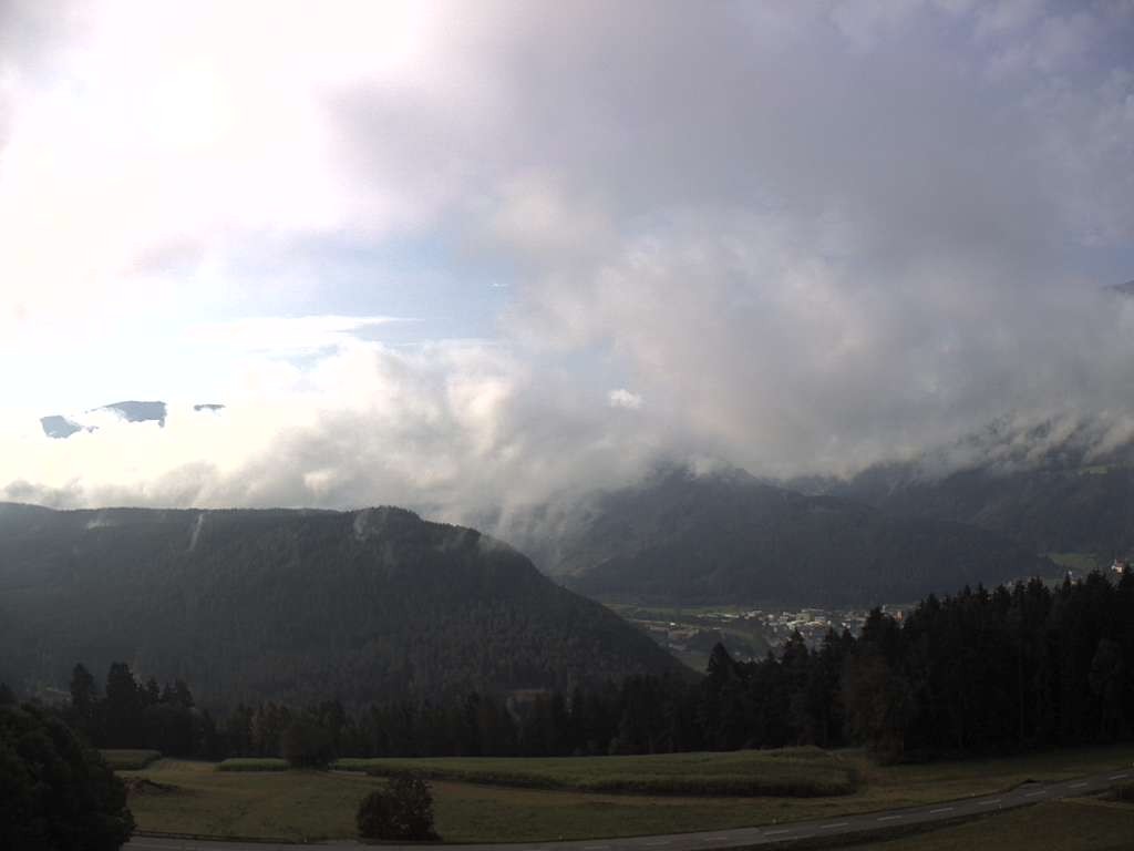 Archiv Foto Webcam Sicht vom Dorf Hofern auf Kiens im Pustertal