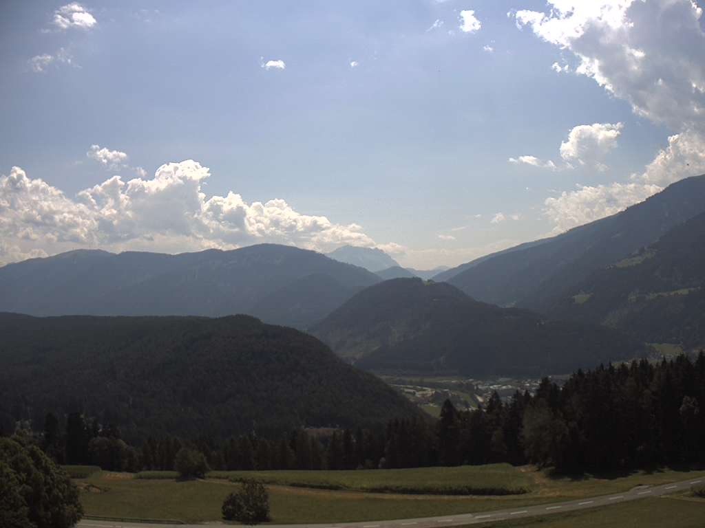 Archiv Foto Webcam Sicht vom Dorf Hofern auf Kiens im Pustertal