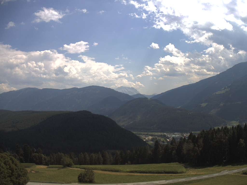 Archiv Foto Webcam Sicht vom Dorf Hofern auf Kiens im Pustertal