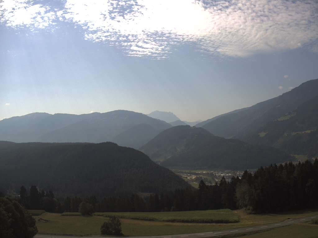 Archived image Webcam Outlook from Hofern towards Chienes, South Tyrol