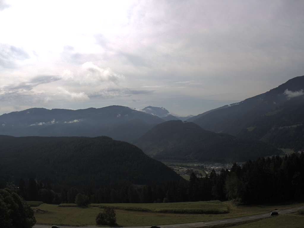 Archived image Webcam Outlook from Hofern towards Chienes, South Tyrol