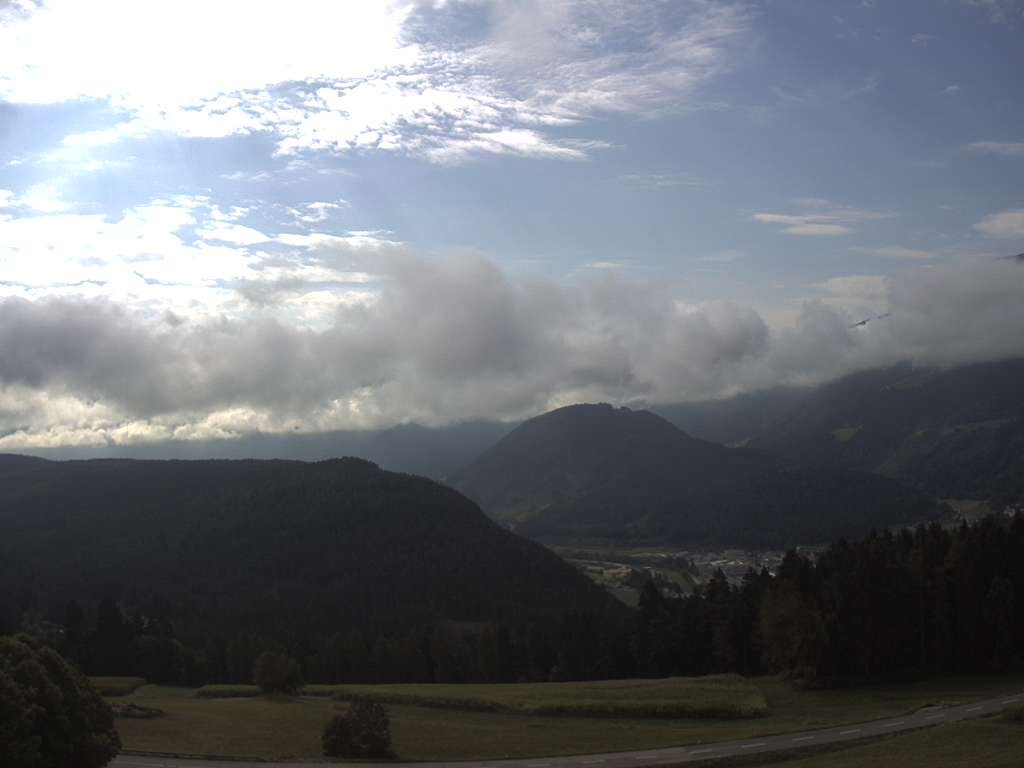 Archiv Foto Webcam Sicht vom Dorf Hofern auf Kiens im Pustertal