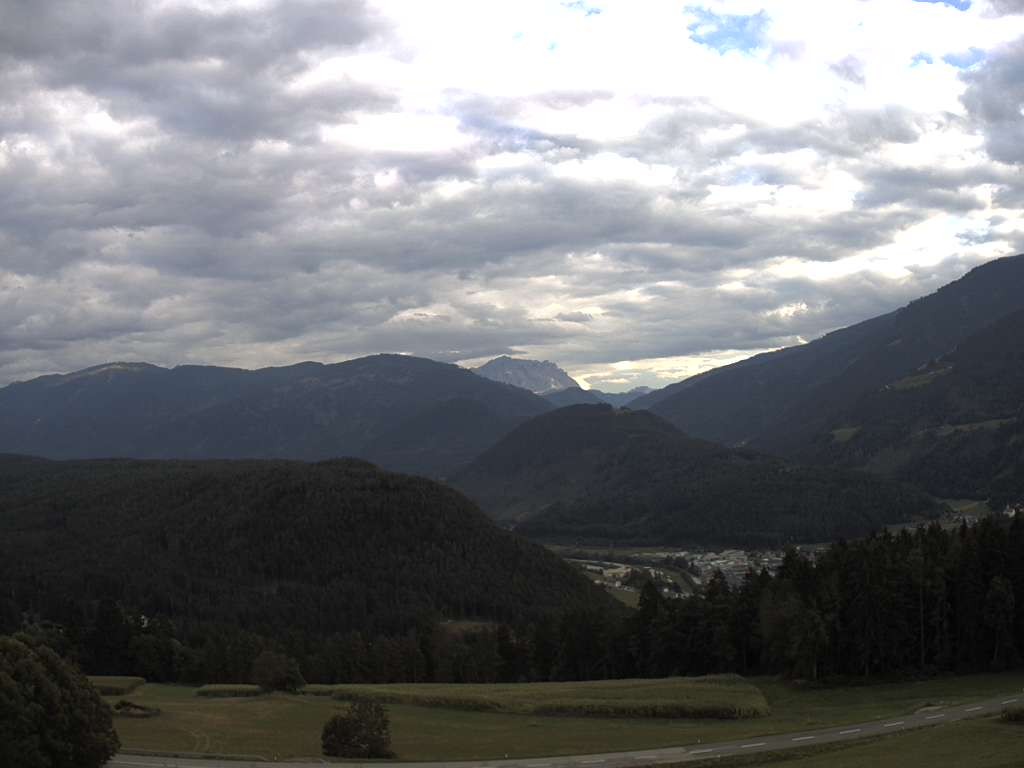 Archiv Foto Webcam Sicht vom Dorf Hofern auf Kiens im Pustertal