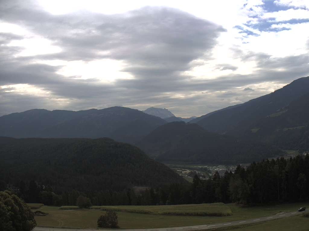 Archiv Foto Webcam Sicht vom Dorf Hofern auf Kiens im Pustertal