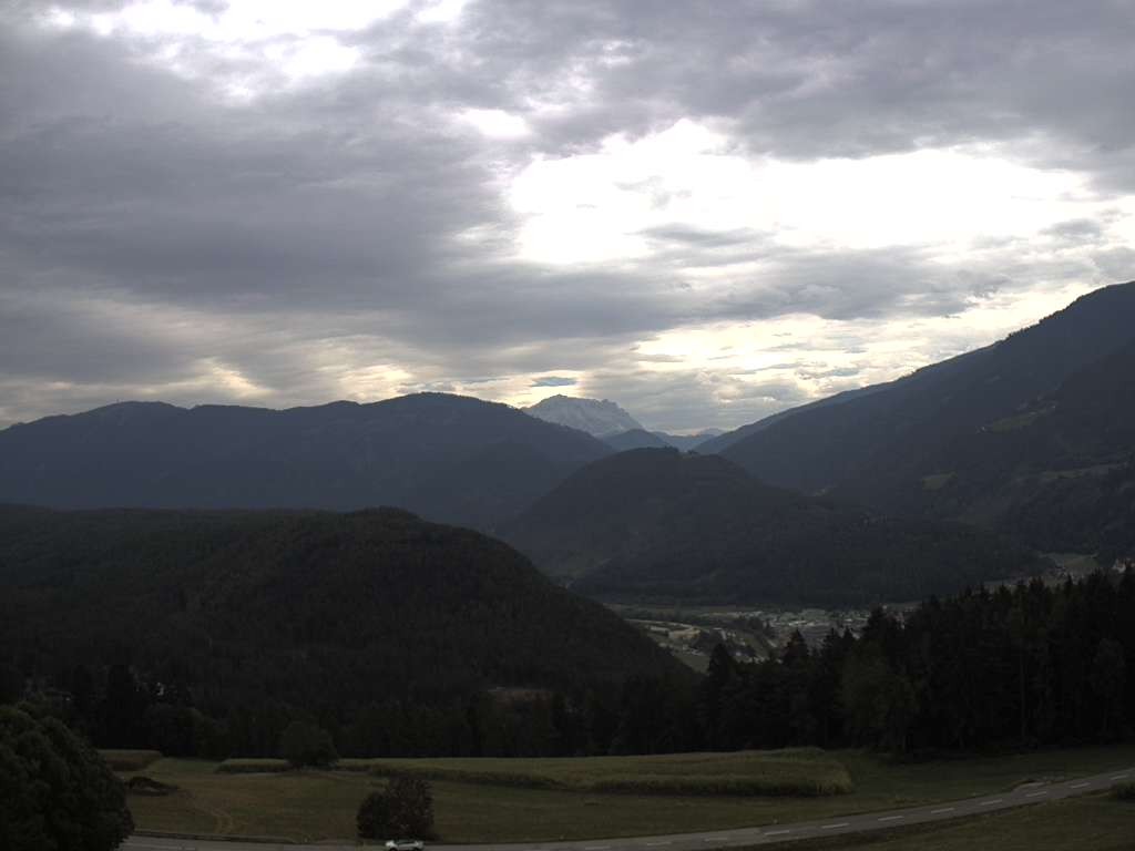 Archiv Foto Webcam Sicht vom Dorf Hofern auf Kiens im Pustertal