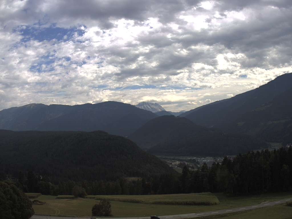 Archiv Foto Webcam Sicht vom Dorf Hofern auf Kiens im Pustertal