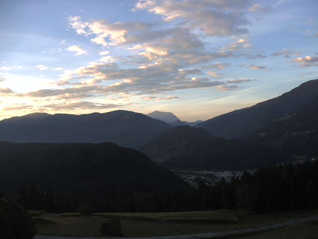 Archiv Foto Webcam Sicht vom Dorf Hofern auf Kiens im Pustertal