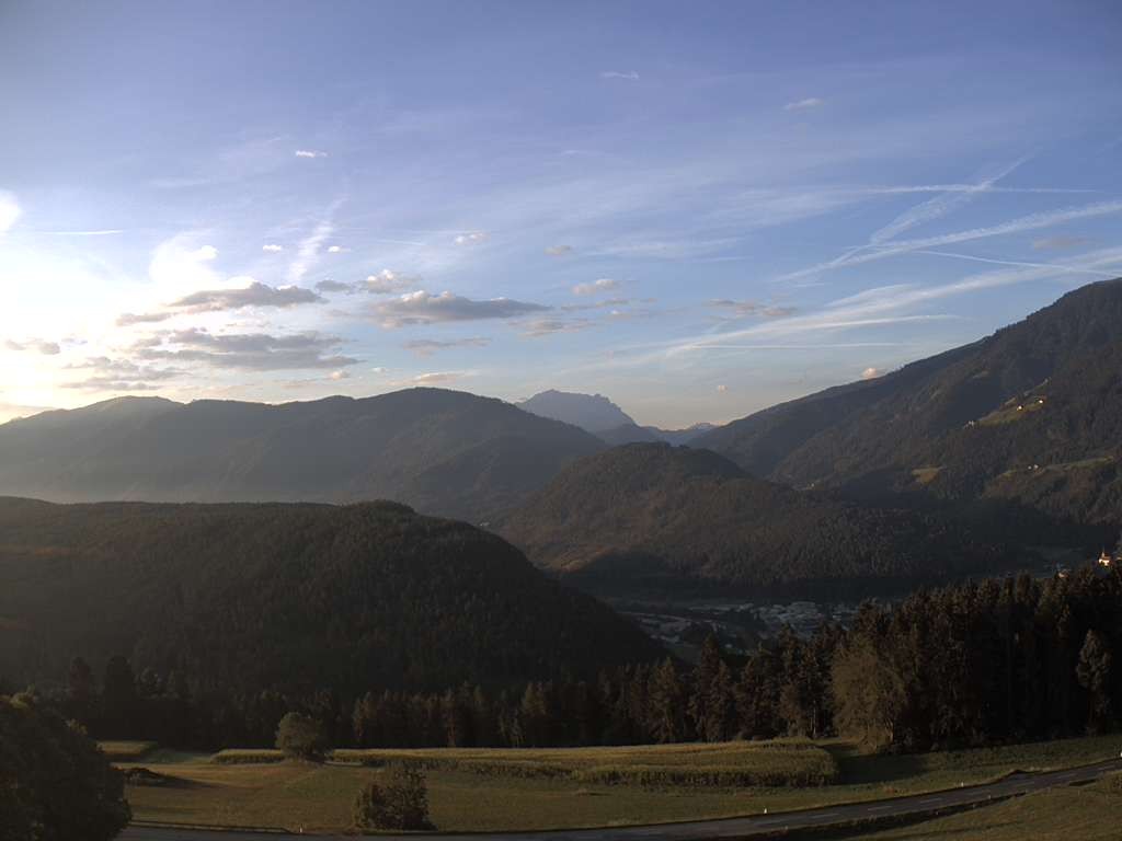 Archiv Foto Webcam Sicht vom Dorf Hofern auf Kiens im Pustertal