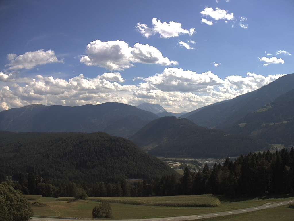 Archiv Foto Webcam Sicht vom Dorf Hofern auf Kiens im Pustertal