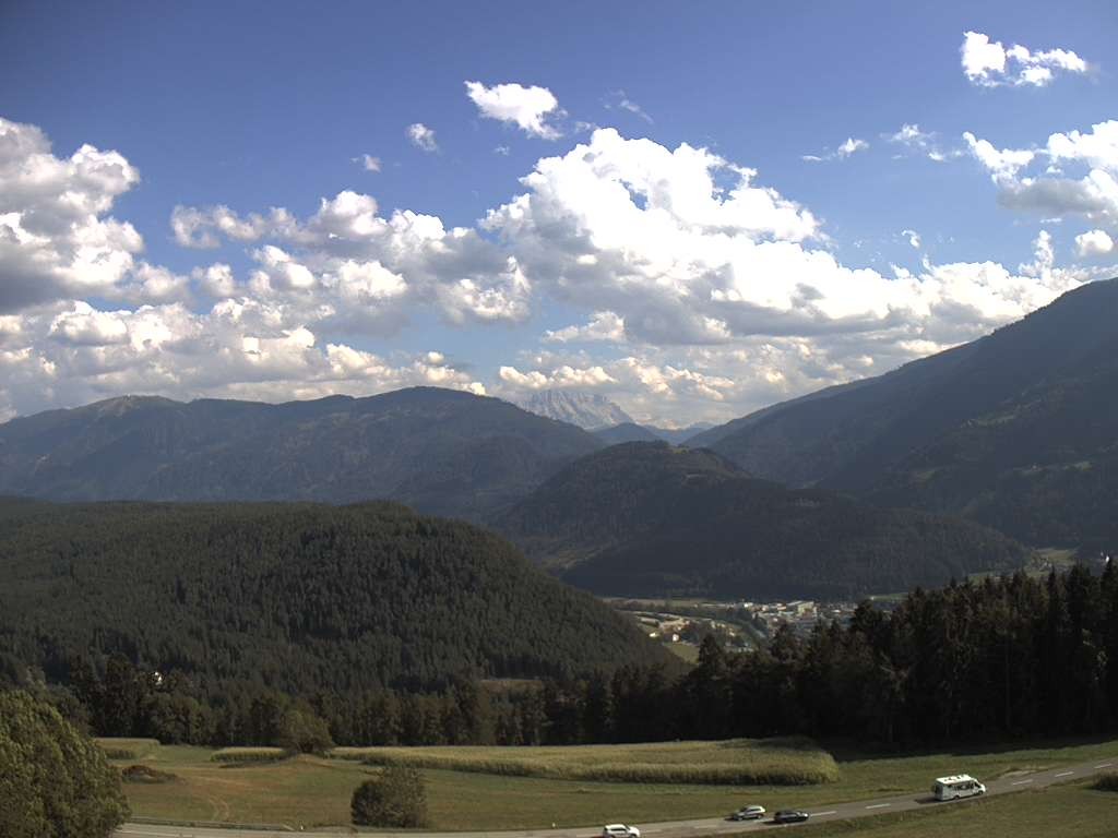 Archiv Foto Webcam Sicht vom Dorf Hofern auf Kiens im Pustertal