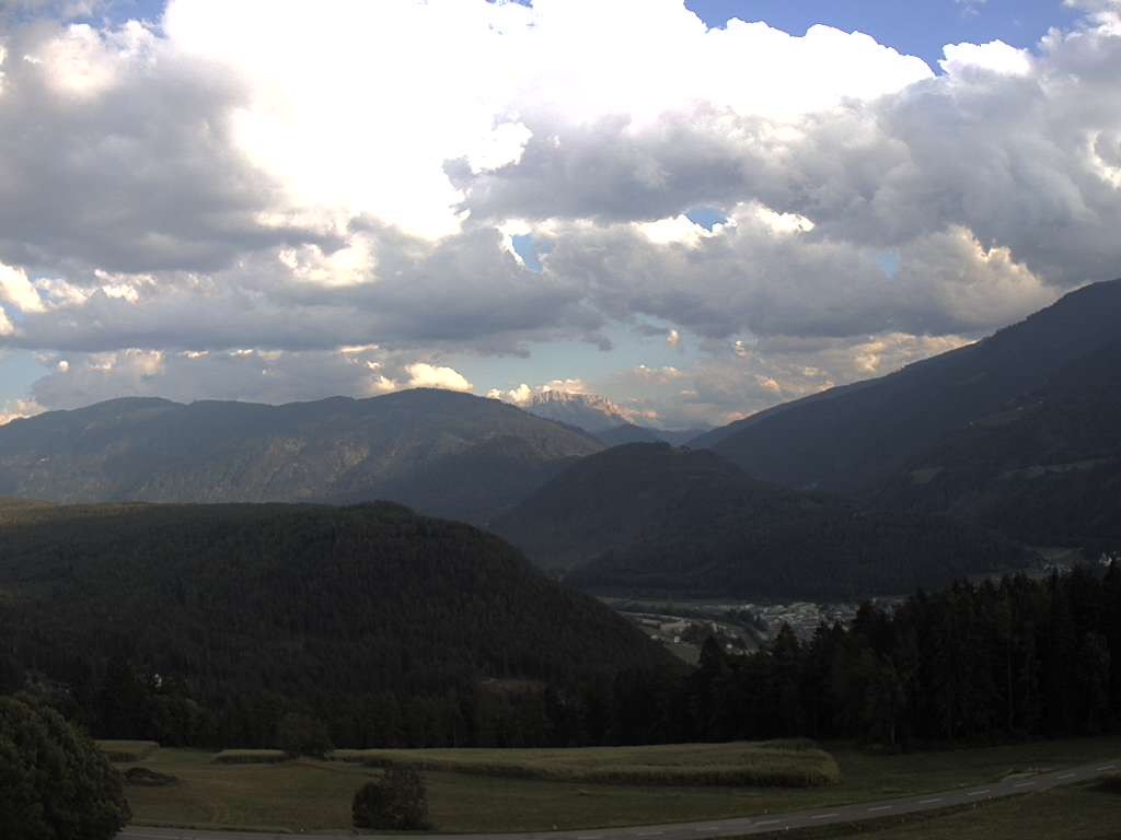 Archiv Foto Webcam Sicht vom Dorf Hofern auf Kiens im Pustertal