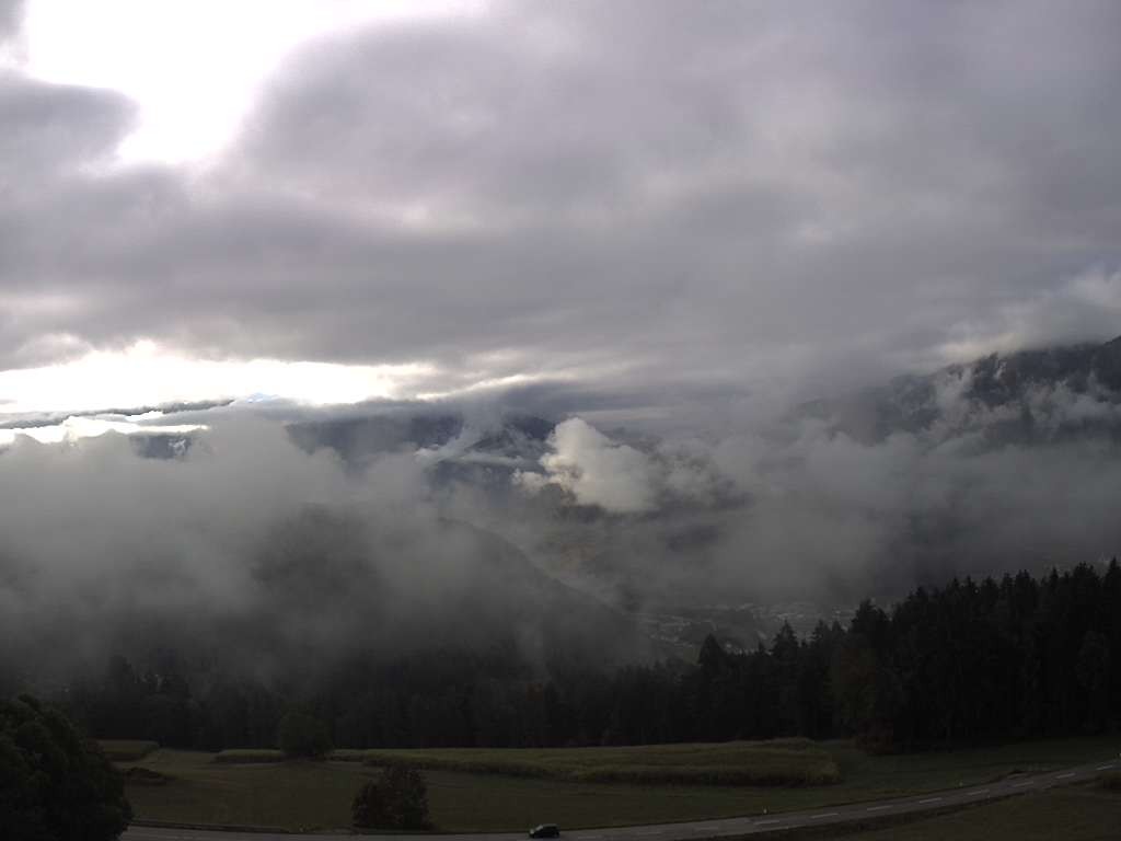 Archiv Foto Webcam Sicht vom Dorf Hofern auf Kiens im Pustertal
