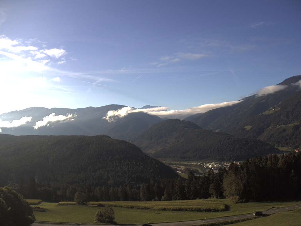Archived image Webcam Outlook from Hofern towards Chienes, South Tyrol