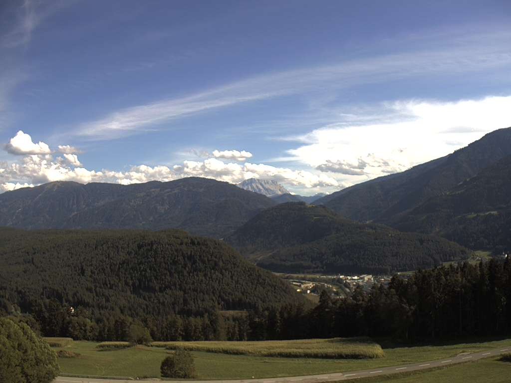 Archived image Webcam Outlook from Hofern towards Chienes, South Tyrol