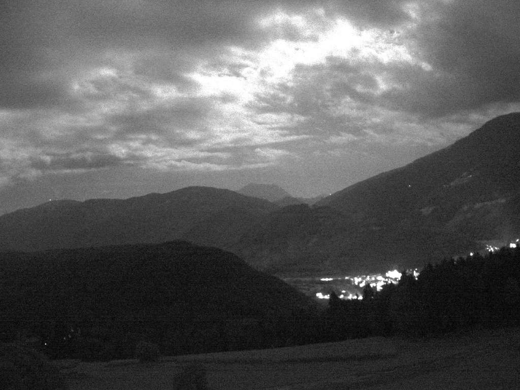 Archived image Webcam Outlook from Hofern towards Chienes, South Tyrol