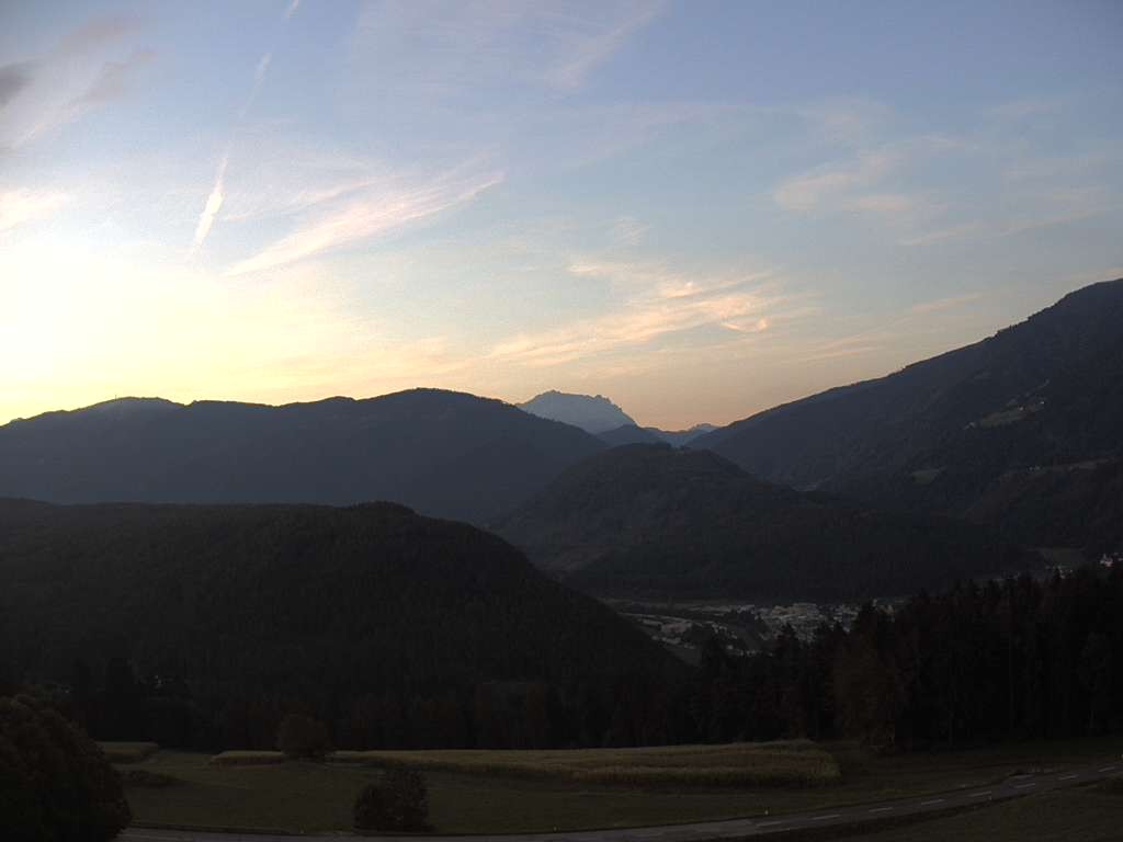 Archived image Webcam Outlook from Hofern towards Chienes, South Tyrol