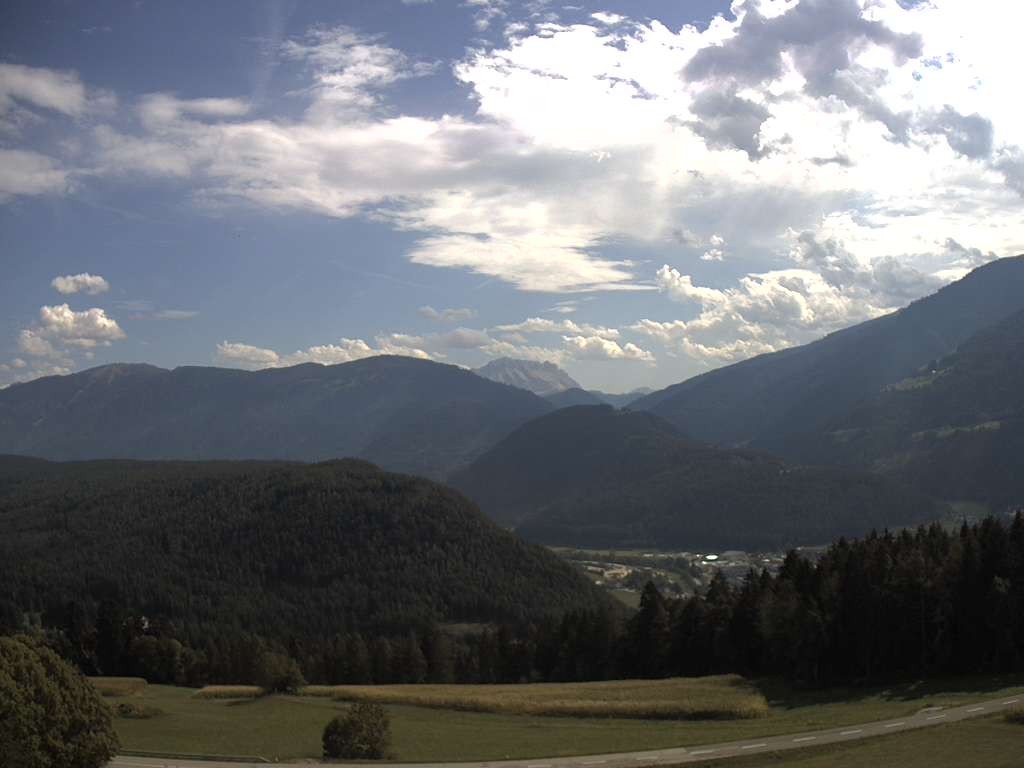 Archived image Webcam Outlook from Hofern towards Chienes, South Tyrol