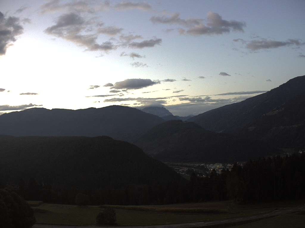 Archiv Foto Webcam Sicht vom Dorf Hofern auf Kiens im Pustertal