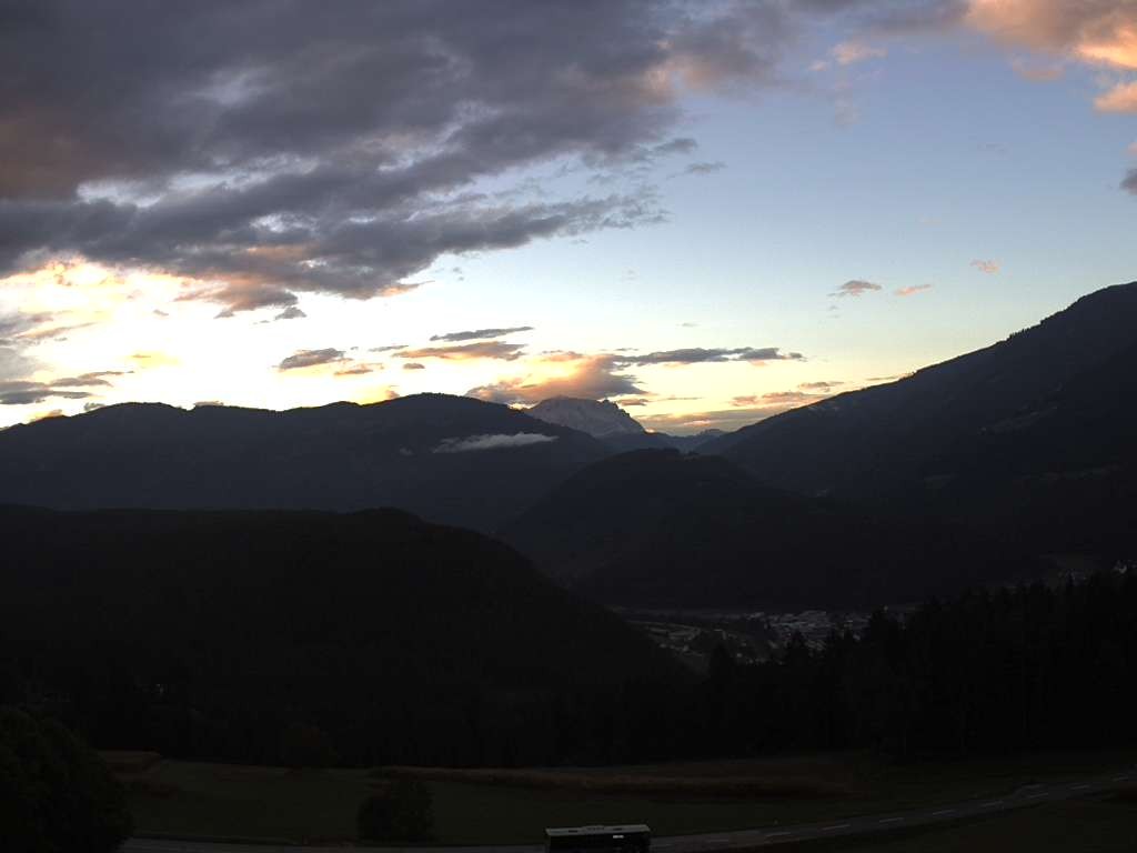 Archiv Foto Webcam Sicht vom Dorf Hofern auf Kiens im Pustertal