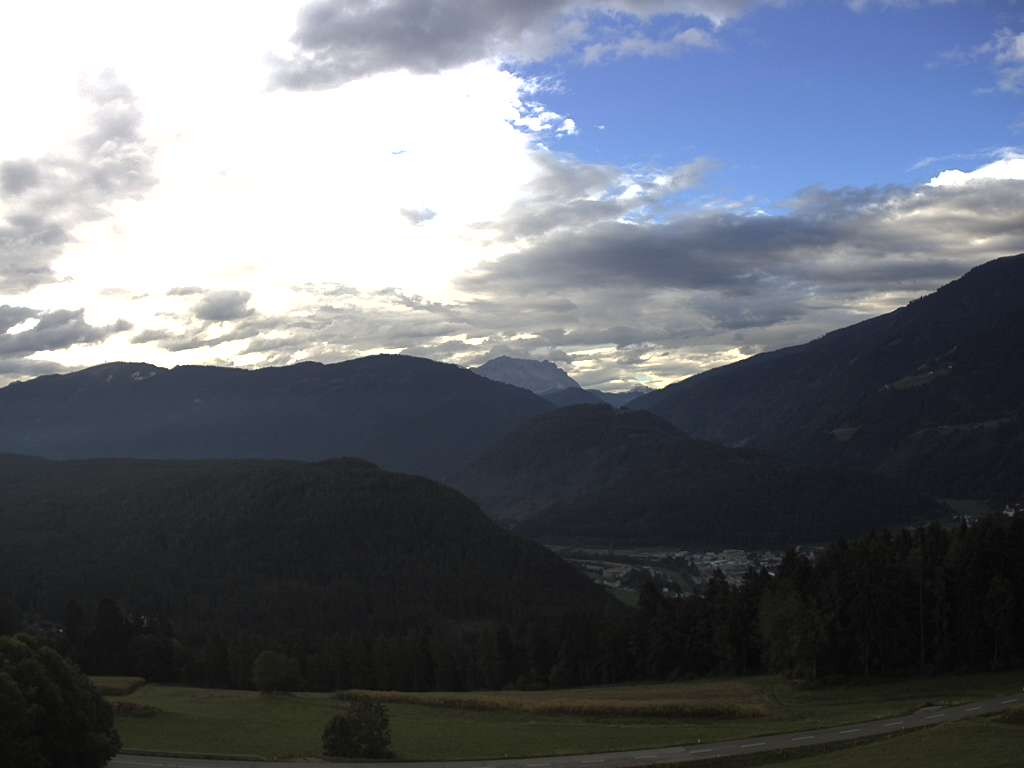 Archiv Foto Webcam Sicht vom Dorf Hofern auf Kiens im Pustertal